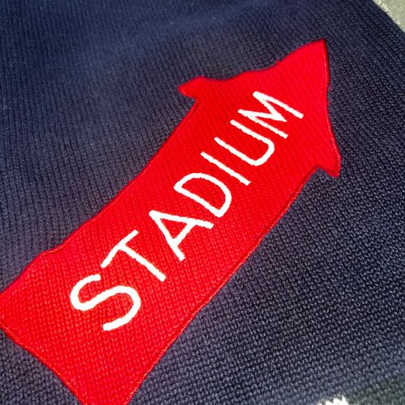 Vintage Soccer Go Team Sports Theme Sweater Vest Hot Dog Whistle Embroidered L - Picture 7 of 7